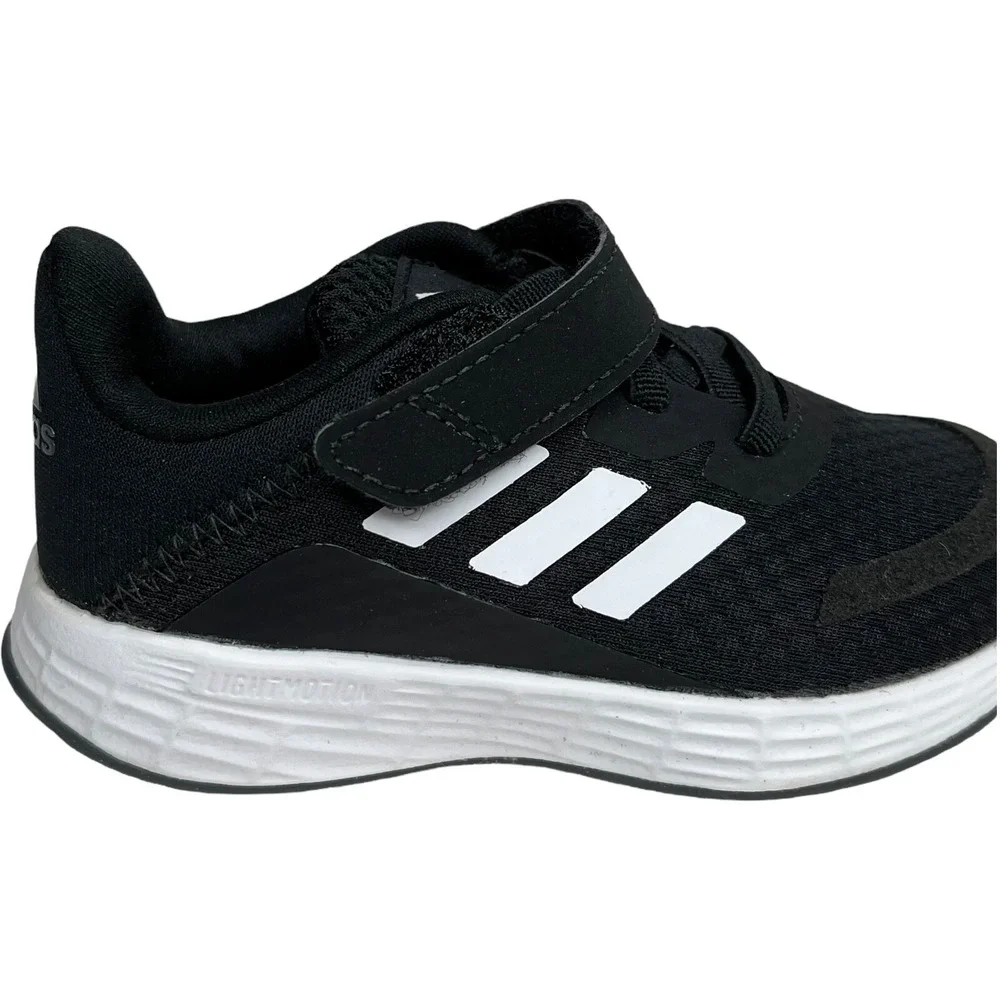 Adidas Baby Boys Slip-on‎ Sneakers Size 6 Black-White Athletic Shoes Lightweight